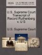 U.S. Supreme Court Transcript Of Record Ruthenberg V. U S - Preview