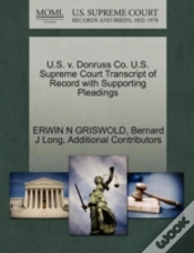 Capa do artigo U.S. V. Donruss Co. U.S. Supreme Court Transcript Of Record With Supporting Pleadings