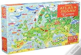 Usborne Atlas And Jigsaw Europe