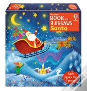Capa do artigo Usborne Book And 3 Jigsaws: Santa