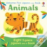 Usborne First Jigsaws And Book: Animals