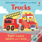 Usborne First Jigsaws And Book: Trucks