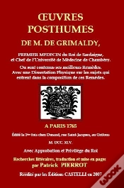 Capa do artigo Uvres Posthumes De M. De Grimaldy