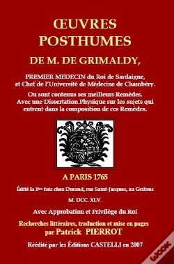 Capa do artigo Uvres Posthumes De M. De Grimaldy