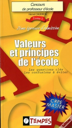 Capa do artigo valeurs & principes de l'ecole