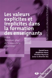 Valeurs Implicite Et Explicite Dans La Formation