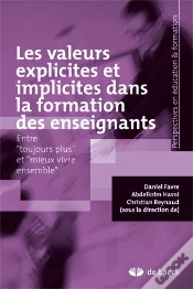 Capa do artigo Valeurs Implicite Et Explicite Dans La Formation