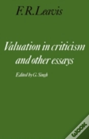 Capa do artigo Valuation In Criticism And Other Essays