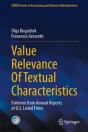 Value Relevance Of Textual Characteristics - Preview