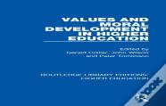 Values And Moral Development In Higher Education