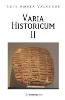 Varia Historicorum Ii