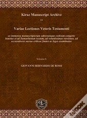 Variae Lectiones Veteris Testamenti (Vol 1)
