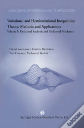 Variational And Hemivariational Inequalities Theory, Methods And Applications