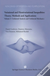 Capa do artigo Variational And Hemivariational Inequalities Theory, Methods And Applications