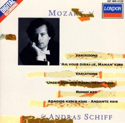 Capa do artigo Variations "Ah, Vous Dirai-je, Maman" K265, Variations "Unser Dummer Pobel Meint" K455, Rondo K511, Adagios K356 & K540, Andante K616 - CD