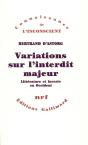 Variations Sur L'Interdit Majeur : Littérature Et Inceste En Occident - Preview