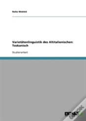 Capa do artigo Varietatenlinguistik Des Altitalienischen