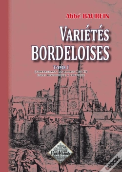 Capa do artigo Variétés Bordeloises T.1