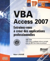 Capa do artigo Vba Access 2007 ; Entraînez-Vous À Créer Des Applications Professionnelles