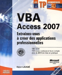 Capa do artigo Vba Access 2007 ; Entraînez-Vous À Créer Des Applications Professionnelles