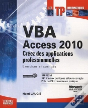 Capa do artigo Vba Access 2010 ; Créez Des Applications Professionnelles ; Exercices Et Corrigés