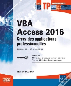 Capa do artigo Vba Access 2016 - Apprenez A Creer Des Applications Professionnelles : Exercices Et Corriges