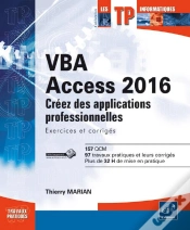 Capa do artigo Vba Access 2016 - Apprenez A Creer Des Applications Professionnelles : Exercices Et Corriges