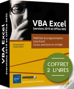 Capa do artigo Vba Excel (Versions 2019 Et Office 365) - Coffret 2 Livres : Maitrisez La Programmation Sous Exces