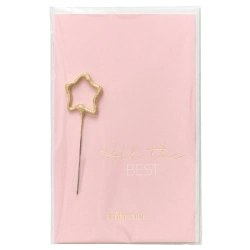 Capa do artigo Vela Sparkler Com Postal Wondercandle Estrela Dourada "All The Best" 32109