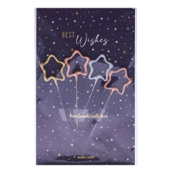 Capa do artigo Vela Sparkler Wondercandle Estrela "Best Wishes" (4 Un) 32044