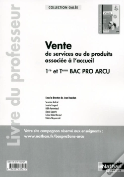 Capa do artigo Vente De Services Ou De Produits Associée À L'Accueil - 1re/Tle Bac Pro Arcu Galée Professeur