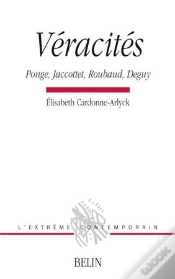 Capa do artigo Véracités : Ponge, Jaccottet, Roubaud, Deguy