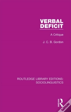 Capa do artigo Verbal Deficit