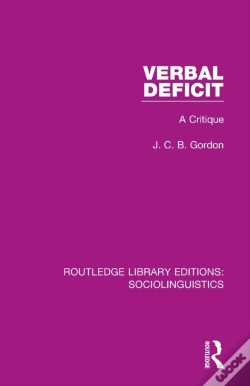 Capa do artigo Verbal Deficit