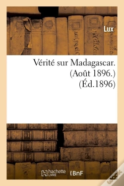 Capa do artigo Verite Sur Madagascar Edition 1896