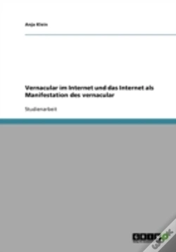 Capa do artigo Vernacular Im Internet Und Das Internet Als Manifestation Des Vernacular