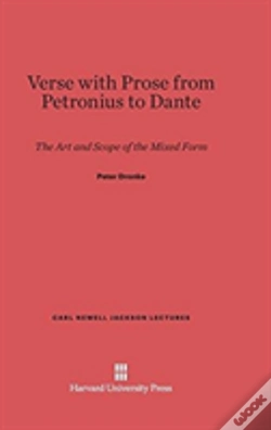 Capa do artigo Verse With Prose From Petronius To Dante