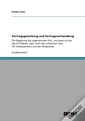Vertragsgestaltung Und Vertragsverhandlung