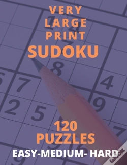 Capa do artigo Very Large Print Sudoku 120 Puzzles Easy-Medium- Hard.
