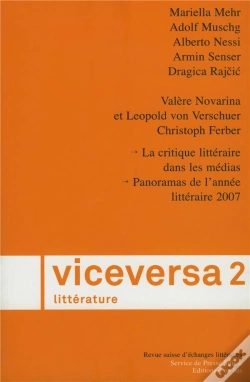 Capa do artigo Viceversa Littérature T.2 2008