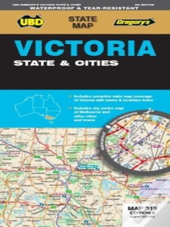 Victoria State & Cities Map 319 9th Ed (Waterproof)