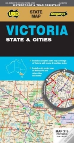 Capa do artigo Victoria State & Cities Map 319 9th Ed (Waterproof)