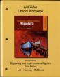 Video Library Workbook For Beginning And Intermediate Algebra - Preview