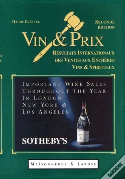 Capa do artigo Vin Et Prix Vente Aux Encheres Des Vins ( 2 Vol)