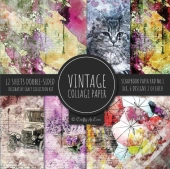 Vintage Collage Paper For Scrapbooking