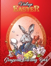 Vintage Easter Grayscale Coloring Book