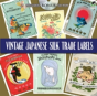 Vintage Japanese Silk Trade Labels Bk/Cd - Preview