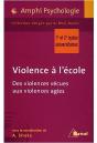 Violence À L'École ; Des Violences Vécues Aux Violences Agies ; 1er Et 2ème Cycles Universitaires - Preview