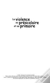 Capa do artigo Violence Au Prescolaire Et Au Primaire