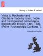 Visits To Rochester And Chatham Made By - Preview